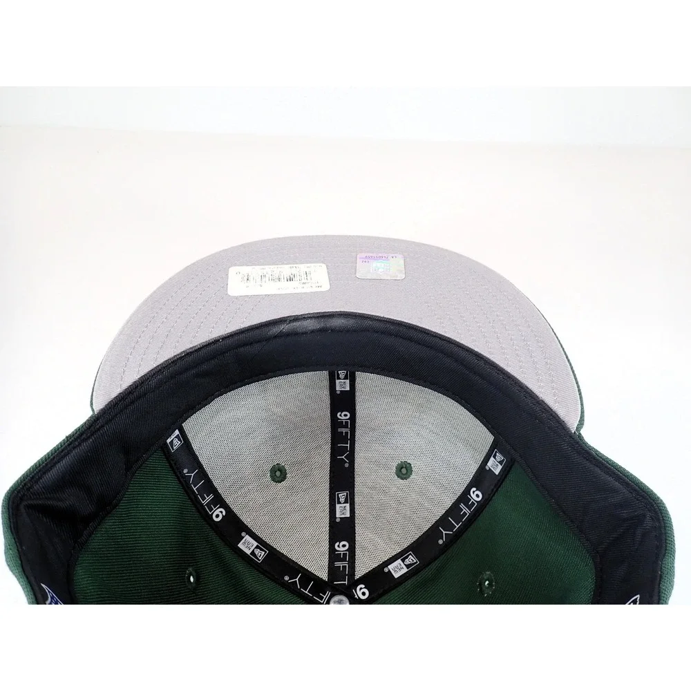 New Era 9FIFTY Green Bay Packers Snapback‎ Hat NFL Green Gold Flat Bill
